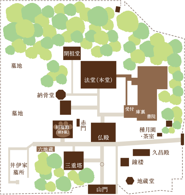 豪徳寺境内図