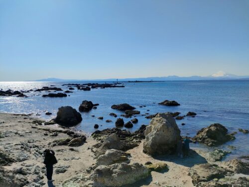 森戸神社の海岸
