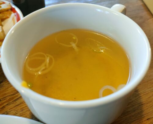 ライスAセットのコンソメスープ