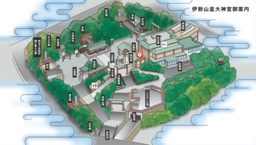 伊勢山皇大神宮境内図