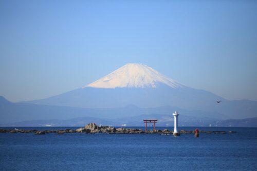 富士山バックの鳥居