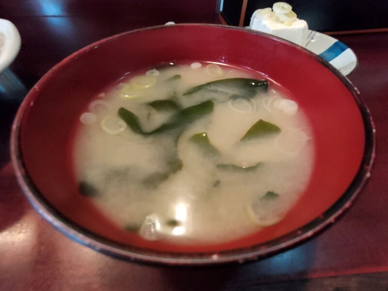 中華スープで無く味噌汁