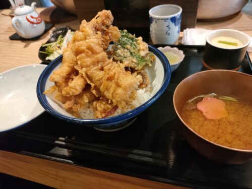 ランチのよくばり天丼